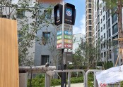 경기도 성남시 판교 테크노밸리 중흥S클래스 미세먼지신호등 설치